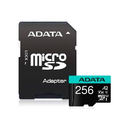 TARJETA DE MEMORIA MICRO SD ADATA PREMIER PRO 256GB U3 CLASE 10 V30  