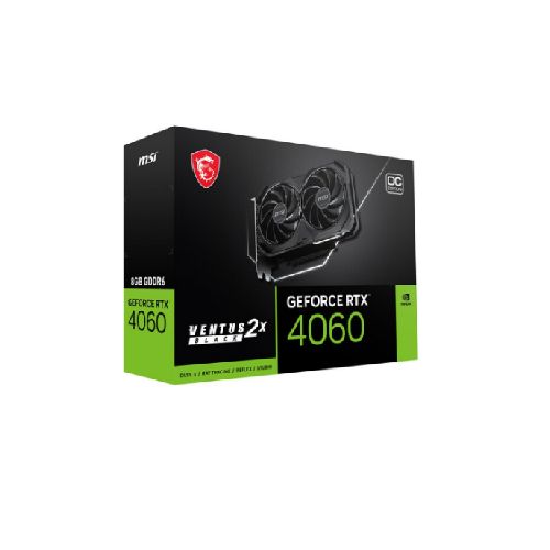 TARJETA DE VIDEO MSI GEFORCE RTX 4060 VENTUS 2X BLACK 8GB GDDR6 OC  