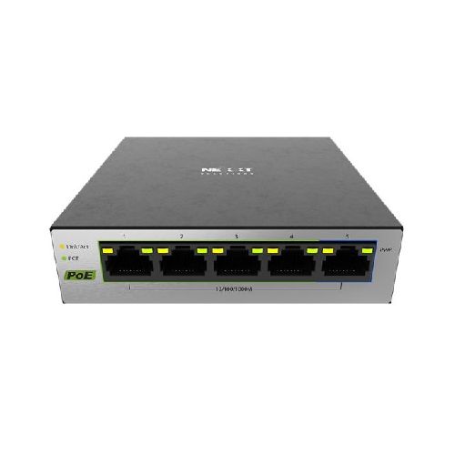 SWITCH ETHERNET PROFESIONAL  PARA ESCRITORIO DE 5 PUERTOS GIGABIT POE NEXXT VERTEX501  NEXXT SOLUTIONS