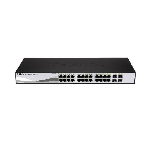 SWITCH ADMINISTRABLE CAPA 2 D-LINK CON 24 PUERTOS 10/100/1000BASE-T POE Y 4 PUERTOS SFP 1G COMBO  