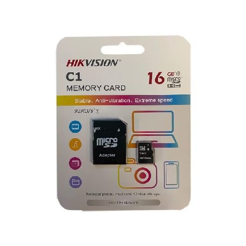 TARJETA DE MEMORIA MICRO SD HIKVISION 16GB CLASE 10  