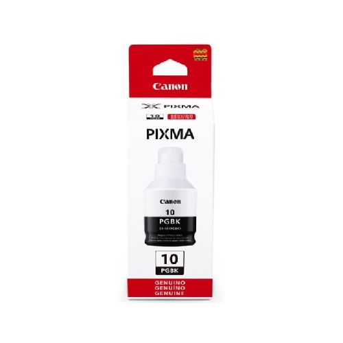 BOTELLA DE TINTA CANON GI10BK NEGRO ORIGINAL 170ML / G6010 / G5010 / M2010  