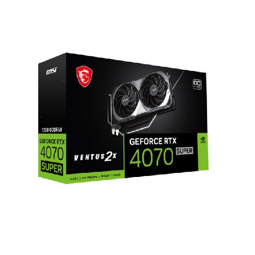 TARJETA DE VIDEO MSI GEFORCE RTX 4070 SUPER 12GB VENTUS 2X OC  