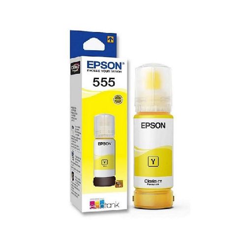 BOTELLA DE TINTA EPSON 555 AMARILLO ORIGINAL 70ML  