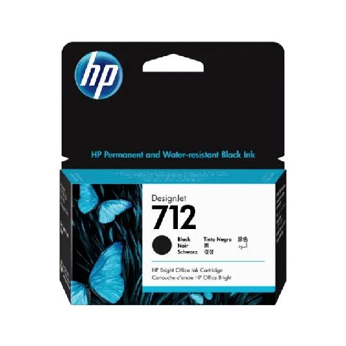 CARTUCHO DE TINTA HP DESIGNJET 712 DE 38ML NEGRO PARA PLOTTER  