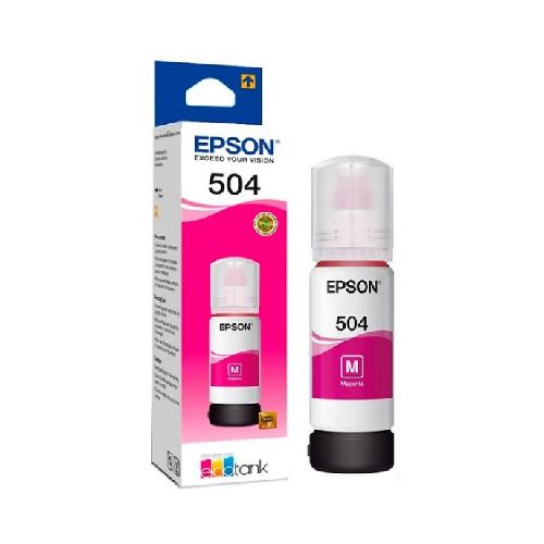 BOTELLA DE TINTA EPSON 504 ROJO ORIGINAL 70ML  