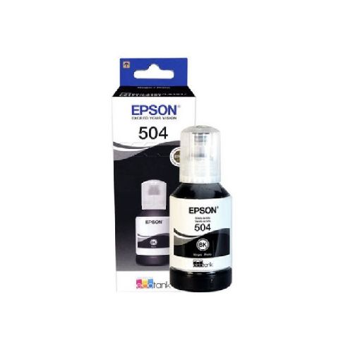 BOTELLA DE TINTA EPSON 504 NEGRO ORIGINAL 127ML  