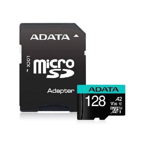 TARJETA DE MEMORIA MICRO SD ADATA PREMIER PRO 128GB U3 CLASE 10 V30  