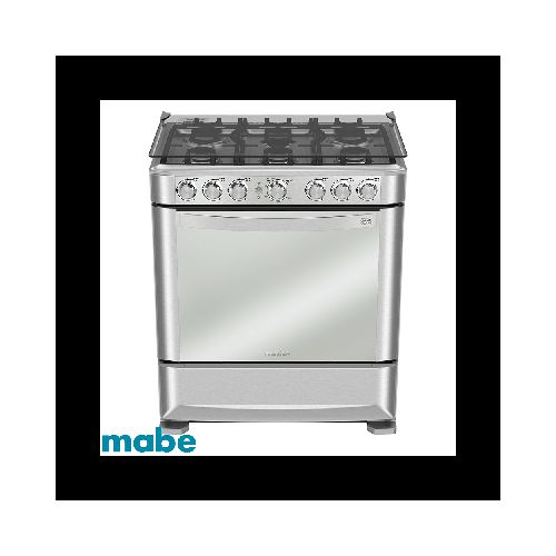 Cocina a Gas Mabe 6 Quemadores con Grill Acero Inox EM7630FX0