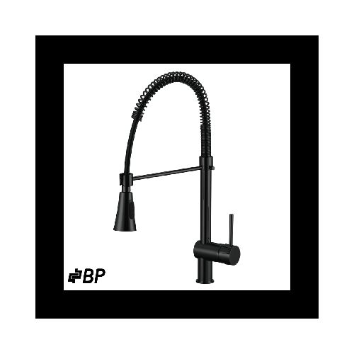 Grifo de Cocina BP Monomando Acero Inoxidable Negro VITERBO BLACK