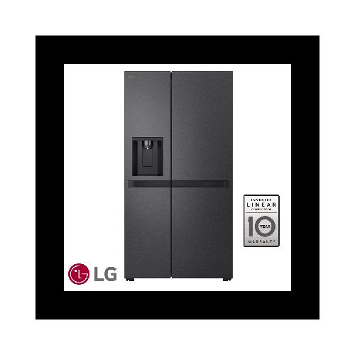 Refrigeradora LG Side by Side 679 Litros Matte Black Inverter VS25LQIK