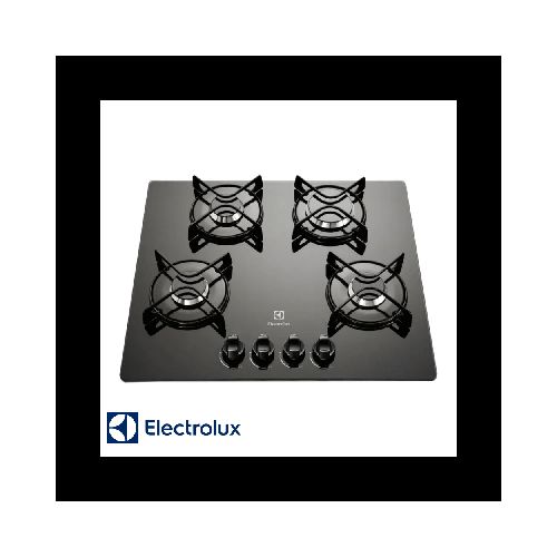 Encimera A Gas Empotrable Electrolux 4 Quemadores 60 cm Vidrio GC60M