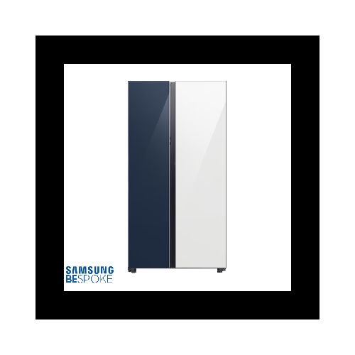 Refrigeradora Samsung BESPOKE Side by Side 640L RS23CB760A7NED