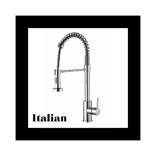 Grifo de Cocina ITALIAN Monomando Acero Inoxidable 31012