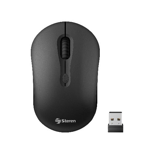 Mouse inalámbrico 800 / 1 200 / 1 600 DPI, negro  