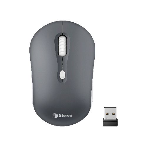 Mouse inalámbrico 800 / 1 200 / 1 600 DPI, gris  