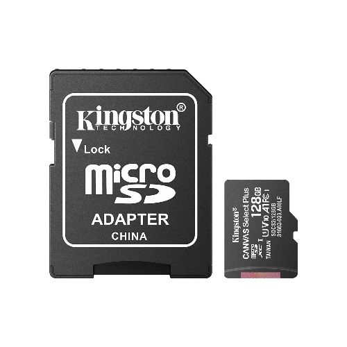 Memoria microSD de 128 GB Kingston, clase U1, V10, A1  