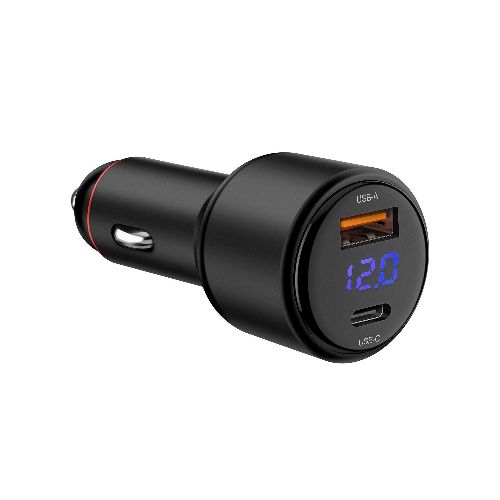 Cargador USB C PD 100 W / USB QC 18 W, para auto  