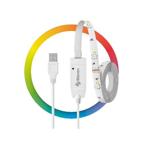 Tira LED Wi-Fi* multicolor RGB+W de 2 m  