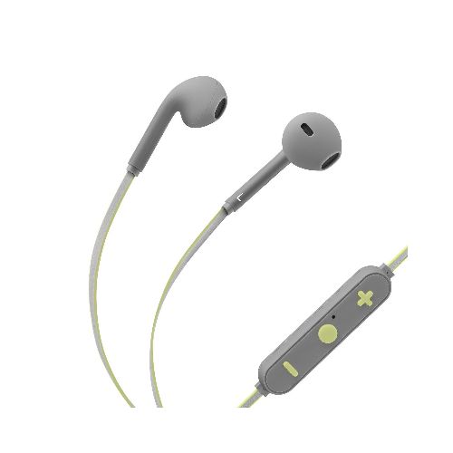 Audífonos Bluetooth* con cable reflejante y auriculares rubber  