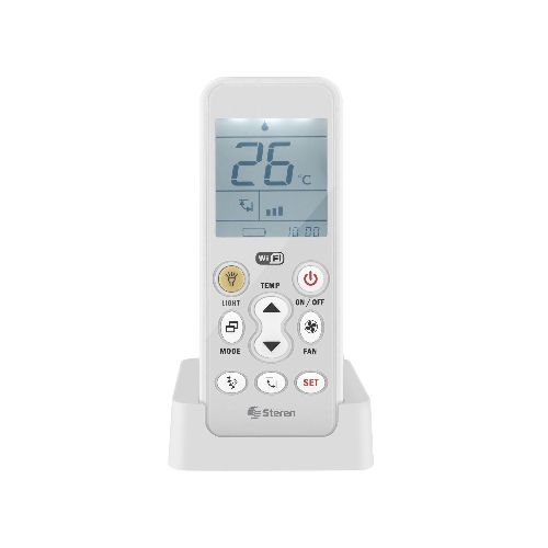 Control remoto universal Wi-Fi* para aire acondicionado, con batería recargable y linterna LED  