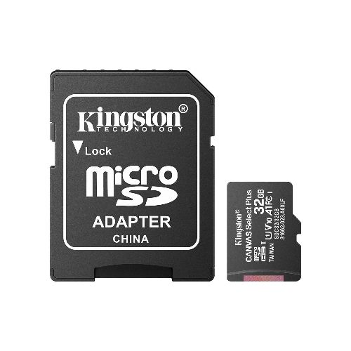 Memoria microSD de 32 GB Kingston, clase U1, V10, A1  