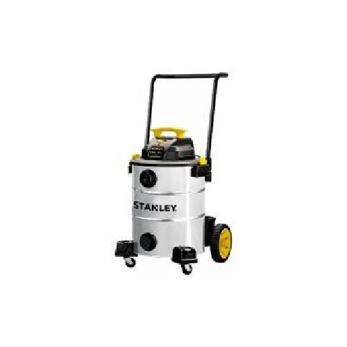 ASPIRADORA DE 30 LITROS A 1200W DE ACERO INOXIDABLE PARA SECO O HUMEDO CON RUEDAS STANLEY