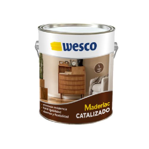 MADERLAC LACA CATALIZADA TRANSPARENTE MATE GALON WESCO