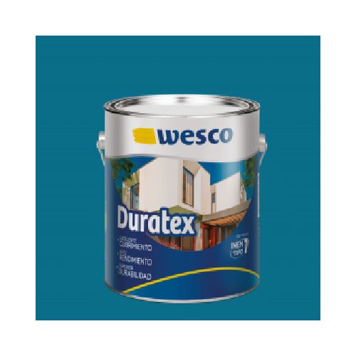 PINTURA DURATEX TURQUESA PARA EXTERIOES E INTERIORES GALON WESCO