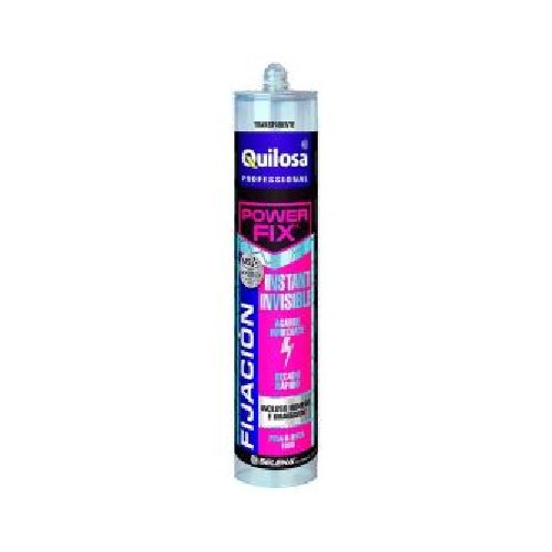 ADHESIVO MONTAJE POWER FIX INVISIBLE 290ML QUILOSA