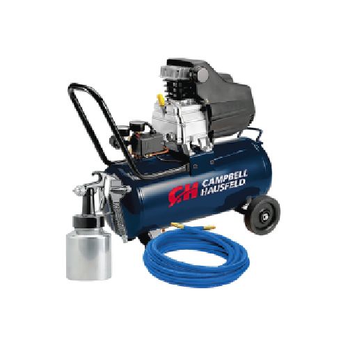 COMPRESOR CAMPBEL HAUSFELD 2HP TANQUE 8G HORIZONTAL 120 VOLTIOS 3.2 CFM CON PISTOLA Y MANGUERA