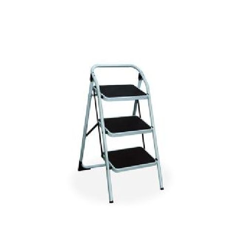 ESCALERA DE METAL PLEGABLE DE 3 GRADAS DE 93 CENTIMETROS KENDO