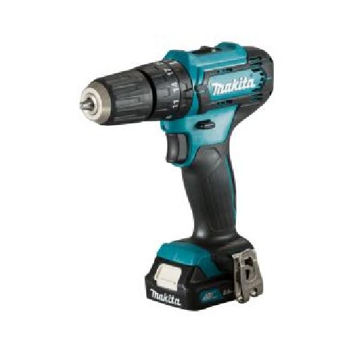 TALADRO PERCUTOR INALAMBRICO MANDO DE 3/8 DE PULGADA BATERIA DE 12 VOLTIOS VELOCIDAD DE 0 A 1700 RPM MAKITA