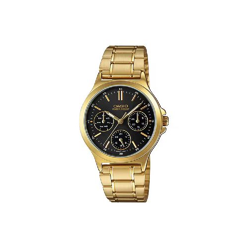 Reloj Casio Análogo Dorado Mujer-LTP-V300G-1AUDF | Comsucre Online