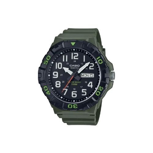 Reloj Casio Analógo Verde Militar Hombre-MRW-210H-3AVDF | Comsucre Online