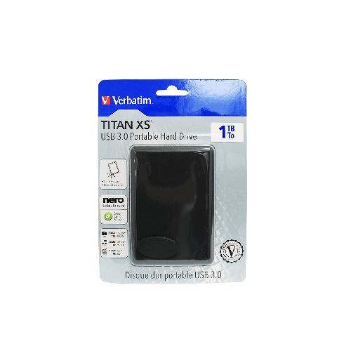 Disco Duro Portátil 1TB USB3.0 Negro - 97394 Verbatim | Comsucre Online