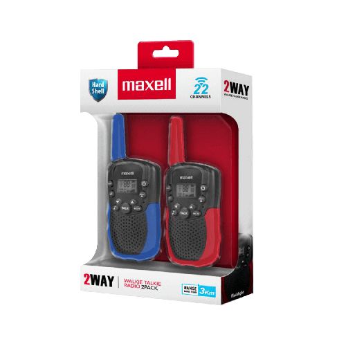 Radios Walkie Talkie 22 canales 3Km Luz 2.5MM Azul/Rojo | Comsucre Online