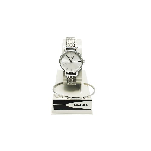 Reloj Casio Análogo Plateado Mujer Con Brazalete-LTP-2024VM-7CDR | Comsucre Online