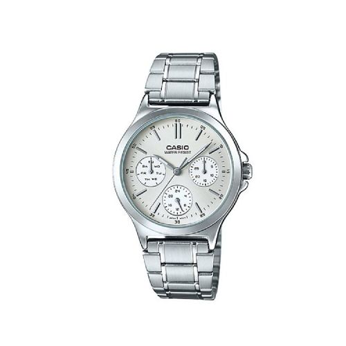 Reloj Casio Análogo Plateado Mujer-LTP-V300D-7AUDF | Comsucre Online