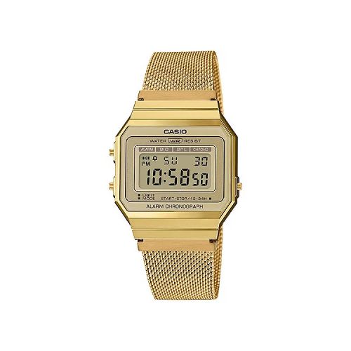 Reloj Casio Dorado/Alarma/Crono Mujer A700WMG-9ADF | Comsucre Online