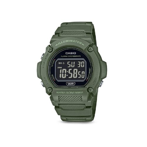 Reloj Casio Digital Verde Militar Hombre -W-219HC-3BVDF | Comsucre Online