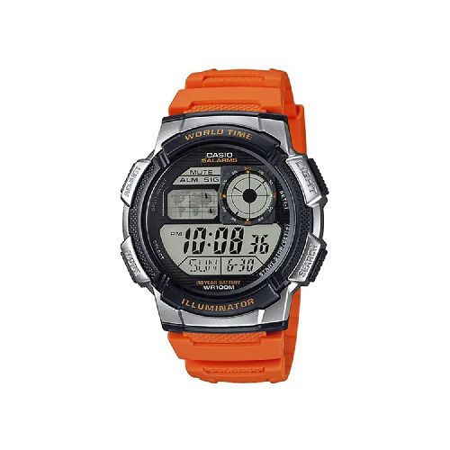 Reloj Casio Sporty Digital Naranja Hombre -AE-1000W-4BVDF | Comsucre Online