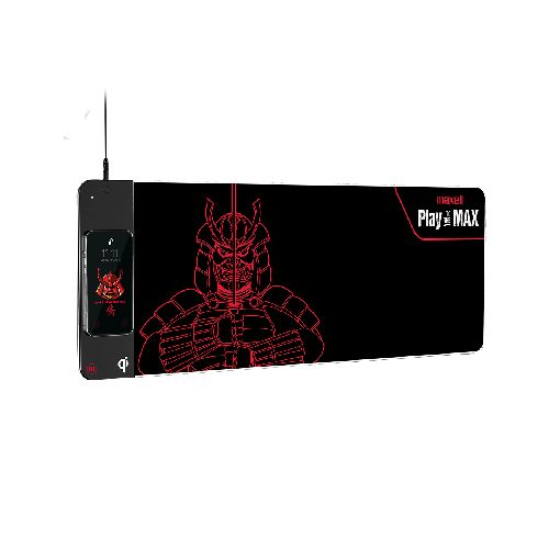 Mouse Pad Samurai Series Carga Inalambrica 10W RGB 12 Colores Maxell Gaming Pad 30x80cm + Accesorios- 348540 | Comsucre Online