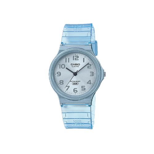 Reloj Casio Análogo Celeste Traslucido Mujer-MQ-24S-2BDF | Comsucre Online