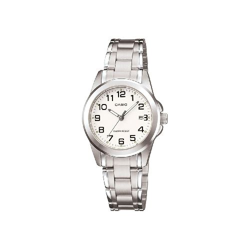 Reloj Casio Análogo/Fecha Plateado Mujer-LTP-1215A-7B2DF | Comsucre Online