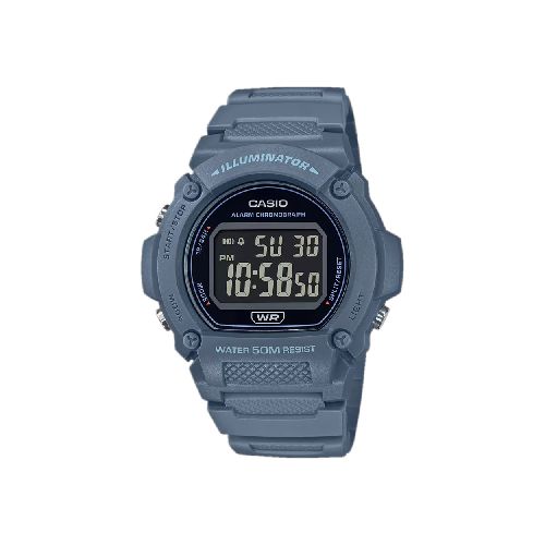 Reloj Casio Digital Plomo Hombre-W-219HC-2BVDF | Comsucre Online