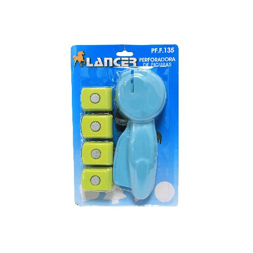 Perforadora de figuras Lancer 1 Blister x 4 diseños | Comsucre Online