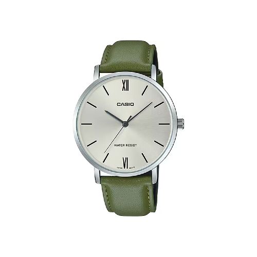 Reloj Casio Análogo Verde Olivo Hombre -MTP-VT01L-3BUDF | Comsucre Online