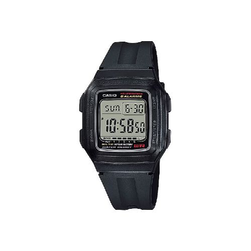 Reloj Casio Digital Negro Hombre-F-201WA-1ADF | Comsucre Online