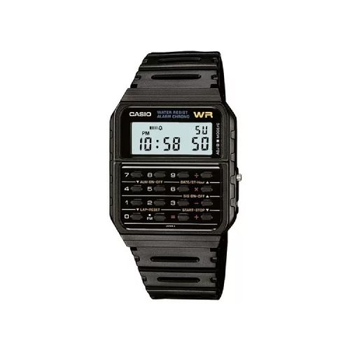 Reloj Casio Digital Calculadora Negro Hombre-CA-53W-1Z | Comsucre Online